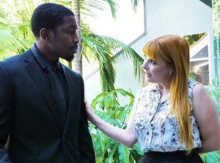 Smooth interracial fucking with adorable redhead Penny Pax